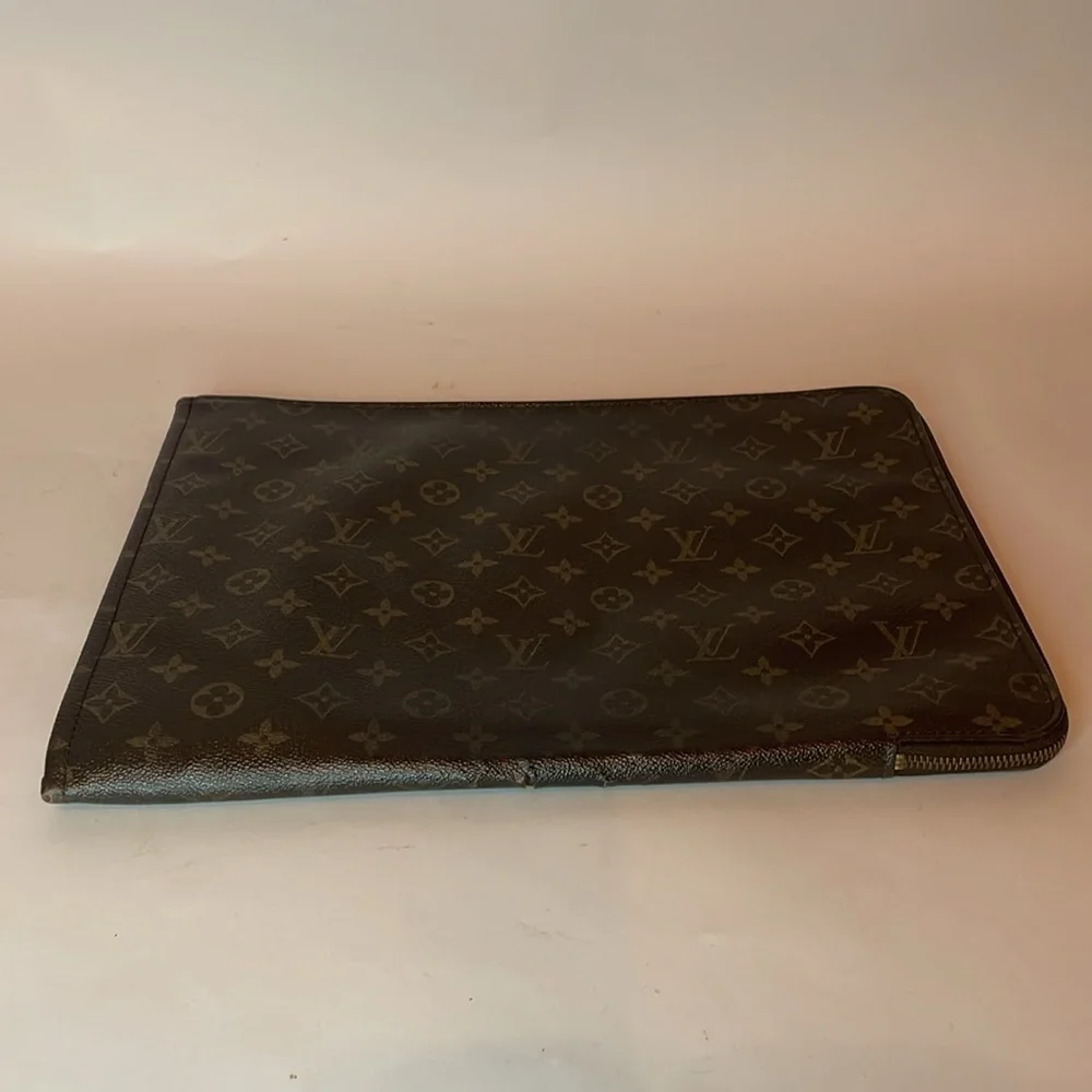Louis Vuitton Pouch Document Holder 1988 Louis Vuitton Clutch LV Monogram Bag
